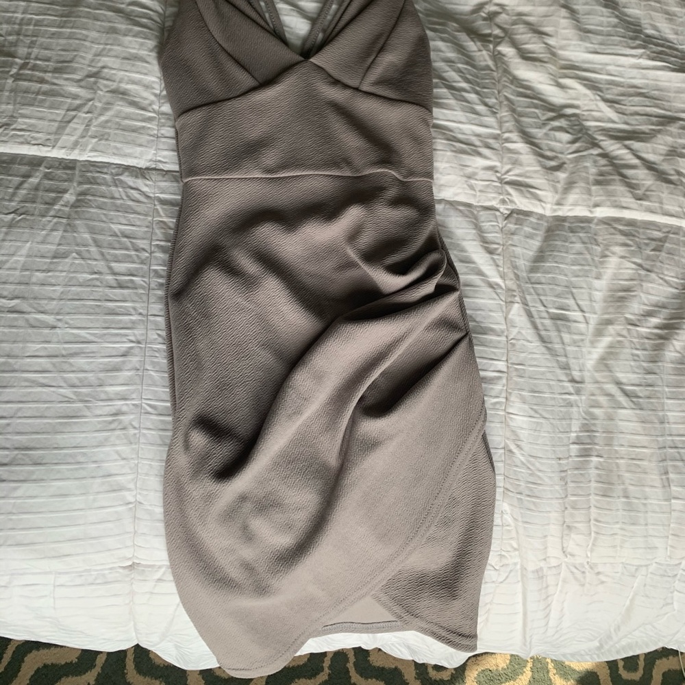 bodycon grey dress